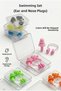 Swimming Goggles with Ear and Nose Plugs, Fabric Cap, Set of 4, Swimming Pool and Sea Goggles - 6