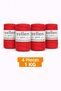 1kg, Pack of 4, Premium 3-Ply Cotton Macrame Rope, Braided Rope, Macrame Rope, Bag, Wall Decoration Rope