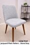 Good Quality Kitchen Chair Cover Large Oval Jacquard Washable Stretch Elastic Chair Cover 1Pc