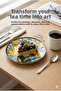 Dance of Colors Series Set of 6 Floral Patterned Ceramic Cake and Dessert Plates - 20 cm - 2