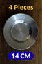 Stainless Chrome Steel Forged Patterned Breakfast Plate and Appetizer Plate (4-6-12-30-50-100 Pieces Optional) - 5
