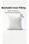 Throw Pillow Inner Cushion 1-Piece Premium Beaded Silicone 45X45 cm 350Gr Not Fluffy, Not Collapseable, Vacuum Washable - 8