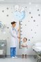 Colorful Blue Elephant Height Gauge 60 Piece Star Wall Sticker Set - 3