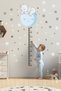 Colorful Blue Elephant Height Gauge 60 Piece Star Wall Sticker Set - 4