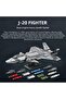 33025 Chengdu J-20 Jet Airplane Creative Building Block Set Building Blocks - 1911 Pieces - 4