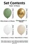 Mildew Green Gold White Balloon Set Birthday Party Decoration - 2