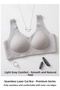 Sports Bra Seamless Laser Cut Wire Free Ribbed Modern Gym Chic Comfortable Bra - 6