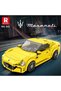 Technic 823 1/24 Granturismo Maserati Yellow Sports Car Creative Building Block Set Building Block - 3