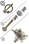 3-Piece Luxury Presentation Set, Bowl with Metal Legs, Kayak Plate and Serving Set - 5