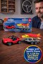Siku Buggy Pull-Along Sport Plane with Trailer Model Car Toy Metal Diecast Red Yellow Stroller 15.2 cm