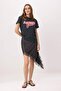 Anthracite Slogan Regular/Normal Fit Short Sleeve 100% Cotton Knitted T-Shirt Twoss26Ts00233 - 2