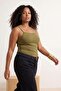 White-Green 2-Pack Strappy Cropped Fitted Stretchy Knitted Undershirt Tbbss26Cv00002 - 4