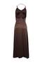 Kahverengi Slip Maxi Dokuma Elbise TWOSS26EL00386 - 9