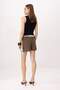 Mink Shawl Belted Thick Fabric Mini Shorts Skirt Shorts & Bermuda Twoss26Sr00075 - 6