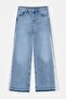 Mavi DÖKÜMLÜ Yüksek Bel %100 Pamuk Wide Leg Jeans TWOSS26JE00229 - 5