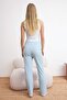 Pink-Blue 100% Cotton 2-Pack Ribbed/Pointel Knitted Pajama Bottoms Thmss26Pj00002 - 12