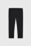Men's Black Slim Fit Slim Fit Tie Waist Side Pocket Seersucker Patterned Trousers - 8