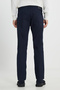 Men's Navy Blue Slim Fit Slim Fit Cotton Stretchy Dobby 5 Pocket Trousers - 6
