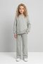 Girls' Cotton Tracksuit Set – Print Detail, Flared Crew Neck - 4