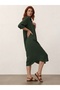 Viscose Shirt Dress Duckhead Green - 4