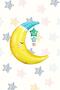 Sleeping Moon Foil Balloon Moon Grandpa Balloon 78cm - 2