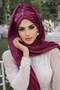 Plum Sparkling Stone Evening Dress Shawl