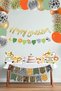 Safari Birthday Luxury Party Set Balloon Chain Streamer Table Top Standing Displays Set Maxi 84 Pieces