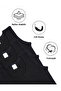 Boy's Cotton Ribbed Tank Top Oval Collar 3 Pack - 3 Pieces Black - 4