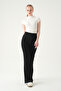 Black Flared Stripe Trousers 8320A - 7
