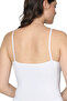 Women's 100% Cotton Ribbed Lace Detailed Stylish Undershirt - White 3027 - 2