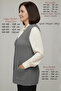 Knitwear Plus Size Women's Steel Mesh Openwork Seasonal Spring Mother Mercerized Gray Vest - 3