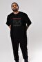 Manchester Front Printed Black Oversize T-shirt Unisex Men's Women's Crew Neck - 2