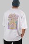 ONE PIECE (8) Anime Back Printed White Oversized t-shirt %100 Cotton Men Women - 6