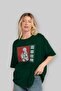 Sukuna Ryoumen 2 Anime Front Printed Emerald Green Oversized t-shirt for Men and Women - 4
