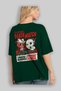 Freddy Vs Jason Back Printed Emerald Green Oversize T-Shirt Crew Neck Men Women - 4