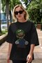 Plumber Brothers Front Printed Black Oversize T-shirt Unisex Men's Women's Crew Neck - 6