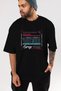 Buenos Aires Front Printed Black Oversized t-shirt Unisex Men Women Crew Neck - 5