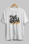 Istanbul Lettered Front Printed White Oversize T-shirt Men's Women's Crew Neck - 6