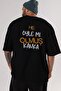 Oh really, buddy? Back Printed Black Oversized t-shirt for Men and Women , Crew Neck