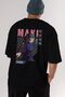 Maki Zenin CHAINSAWMAN Anime Back Printed Black Oversize t-shirt Men Women - 2