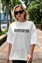 Gayış Edution Pre- Printed White Oversized t-shirt for Men and Women, Crew Neck - 5