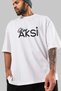 Hay Otherwise Front Printed White Oversize T-shirt Men's Women's Crew Neck - 3