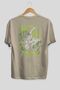 Zoro-One Piece (2) Anime Back Printed Beige Oversize T-Shirt 100% Cotton Men Women - 2