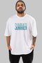 Summer California Front Printed White Oversize T-shirt Unisex Men's Women's Crew Neck - 2