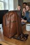 Genuine Leather Notebook Backpack Brown Notebookleatherkhvm1 - 5