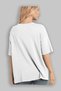 White Relaxed Oversize T-shirt Men's Women's Crew Neck Unprinted T-shirt - 6