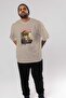 Yuuta Togashi 2 Anime Front Printed Beige Oversize t-shirt Men Women - 6