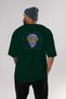 As Yellow as Sunflower Back Printed Emerald Green Oversized t-shirt Unisex Men Women Crew Neck - 5