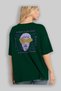 As Yellow as Sunflower Back Printed Emerald Green Oversized t-shirt Unisex Men Women Crew Neck - 4
