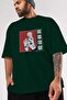 Sukuna Ryoumen 2 Anime Front Printed Emerald Green Oversized t-shirt for Men and Women - 3